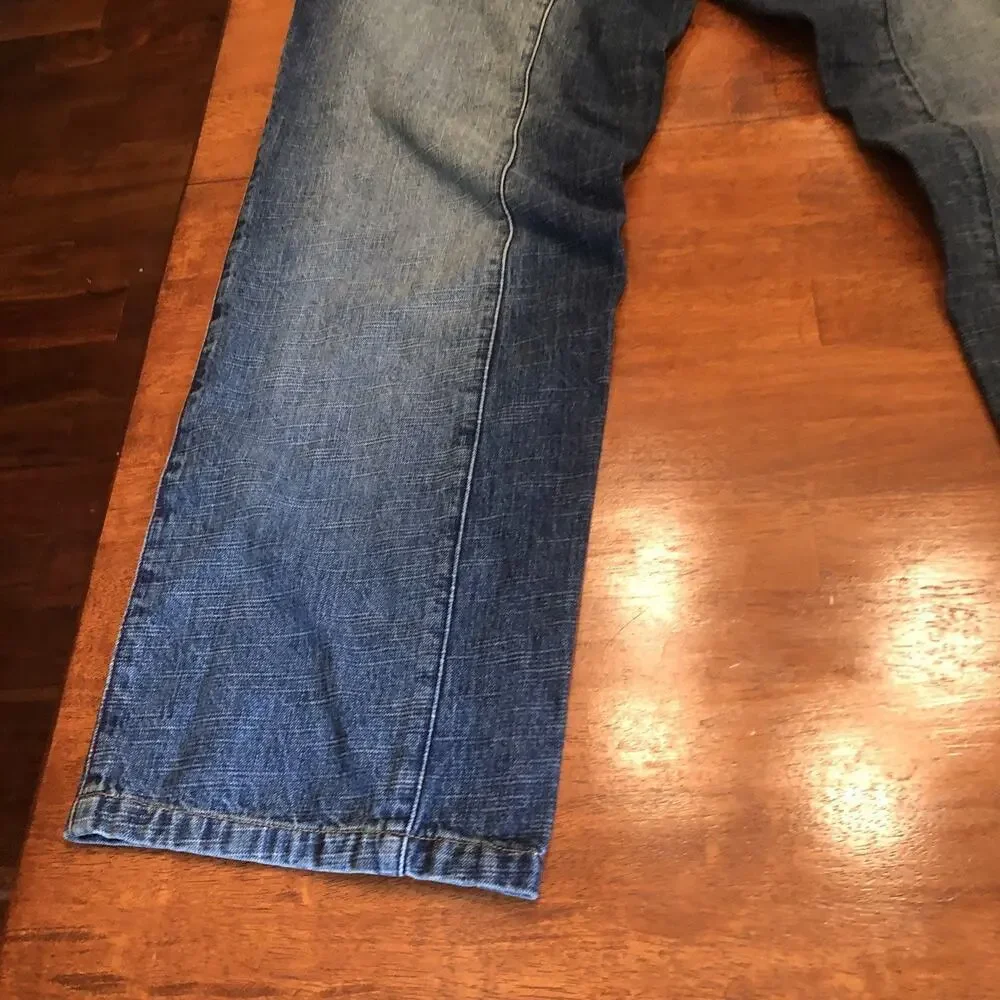 Vtg Phat Farm Jeans Men 40x33 Y2K Baggy Skater Hip Hop Blue Denim Hong Kong